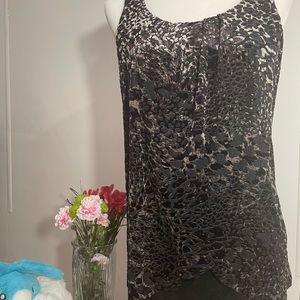Lily Morgan Velvet Top Animal Print